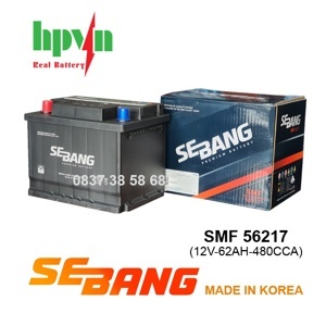 Ắc Quy Sebang SMF 56217 (DIN 62AH – R)