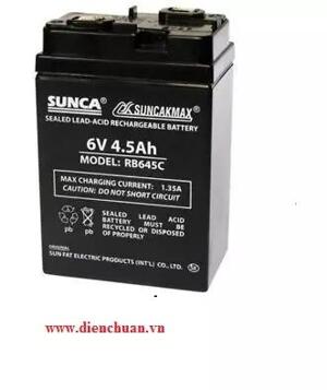 Ắc quy Sunca RB645C 6V 4,5Ah