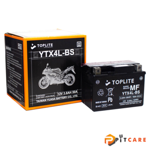 Ắc quy Toplite xe máy YTX4L-BS 12V - 3.5AH