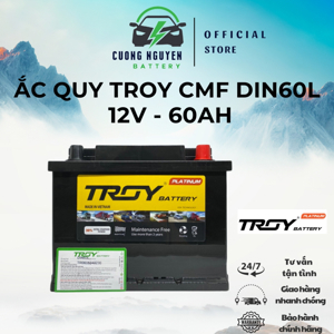 Ắc Quy TROY CMF DIN 60L (12V-60ah)