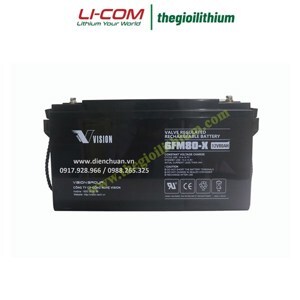 Ắc quy vision 6FM80D-X (12V80Ah)