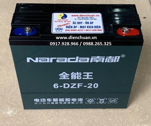 Ắc quy xe đạp điện Narada 12V 20AH, 6-DZF-20