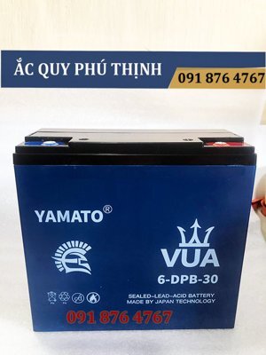 Ắc quy xe đạp điện Yamato 12V 30Ah, 6-DZF-30