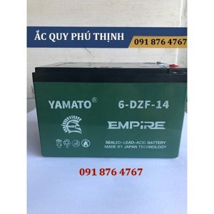 Ắc quy xe đạp điện Yamato 12V 14Ah, 6-DZF-14