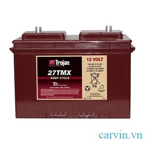 Ắc quy xe điện xe Golf Trojan 12v 105ah, 27TMX