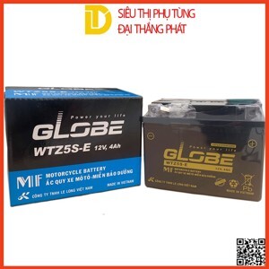 Ắc quy xe máy Globe 12V- 4Ah WTZ5S-E