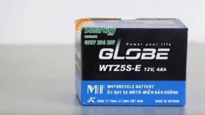 Ắc quy xe máy Globe 12V- 4Ah WTZ5S-E