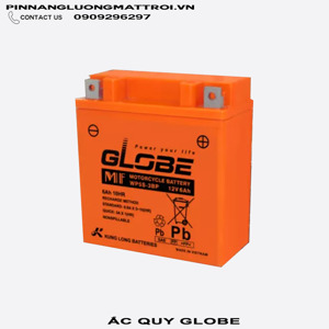 Ắc quy xe máy Globe 12V- 6Ah WP5S-3BP