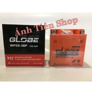 Ắc quy xe máy Globe 12V- 6Ah WP5S-3BP