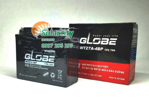 Ắc quy xe máy Globe 12V- 7Ah WTZ7A-4BP