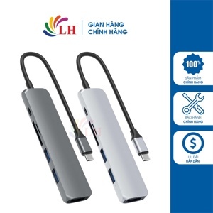 Adapter chuyển đổi USB C 6 in 1 HyperDrive HD22E