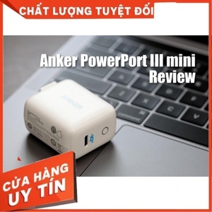 Adapter Sạc 1 Cổng USB Type-C Anker PowerPort III Mini 30W Hỗ Trợ Power IQ 3.0 – A2615