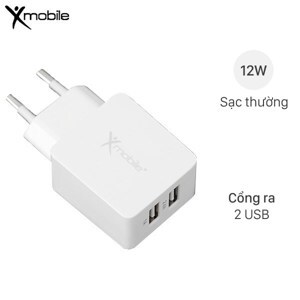 Adapter sạc 2 cổng 3.4A Xmobile DS476