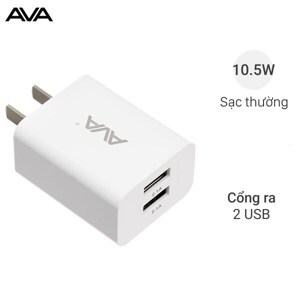 Adapter Sạc 2.1A Dual AVA U215A