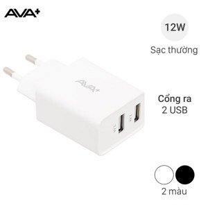 Adapter Sạc USB 12W Ava+ DS020B