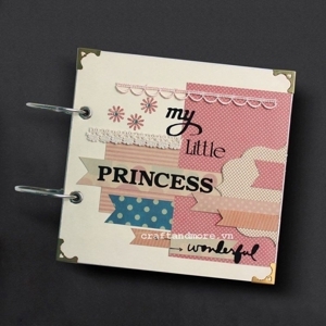 Album handmade Scrapbook cao cấp My little princess