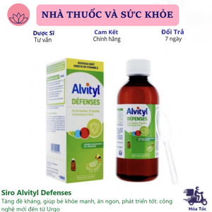 Thuốc Alvityl defenses siro 120ml - tăng sức đề kháng cho cơ thể