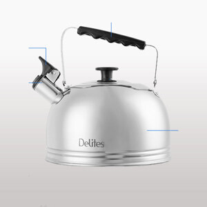 Ấm đun nước inox Delites BR001 - 4 lít