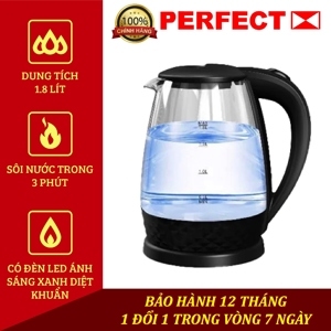 Ấm đun nước siêu tốc thủy tinh hiệu Perfect PF-T18