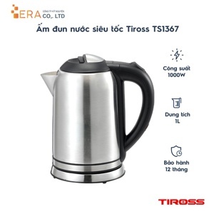Ấm đun nước siêu tốc Tiross TS1367 - 1L
