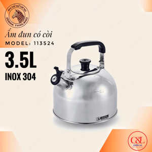 Ấm đun nước có còi Zebra 113524 - 3.5 lít