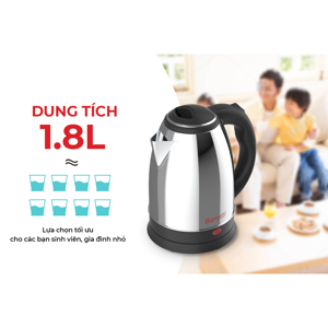 Ấm đun siêu tốc 1.8L Baretti BRD180