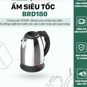 Ấm đun siêu tốc 1.8L Baretti BRD180