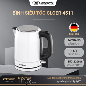 Ấm đun siêu tốc Cloer 4511 - 1 lít