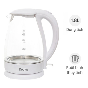 Ấm đun siêu tốc Delites ST18G02 - 1.8L