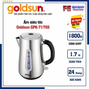 Ấm đun siêu tốc Goldsun GPK-717SS (GPK717SS) - 1,7 lít, 2000W