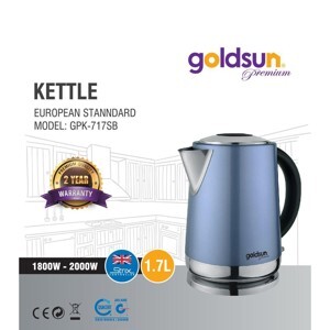 Ấm đun siêu tốc Goldsun Premium GPK-717SB 1.7L