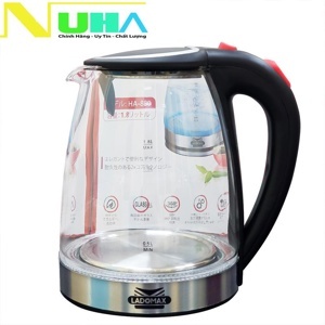 Ấm đun siêu tốc thủy tinh 1.8l Ladomax HA-880