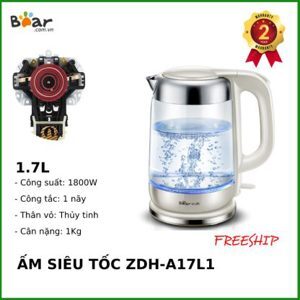 Ấm đun siêu tốc thủy tinh ArirangLife ZDH-A17L1 - 1.7L