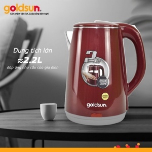 Ấm siêu tốc 2 lớp Goldsun GKT2612 2.2L