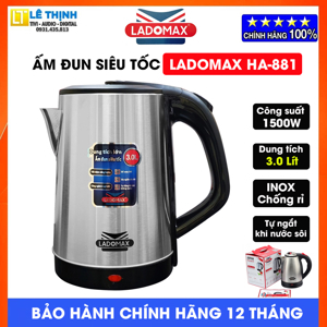 Ấm siêu tốc 3L Ladomax HA-881