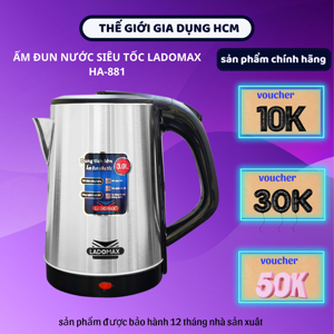 Ấm siêu tốc 3L Ladomax HA-881