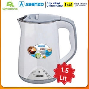 Bình - Ấm siêu tốc Asanzo SK-1815 - 1.7 lít, 1800W