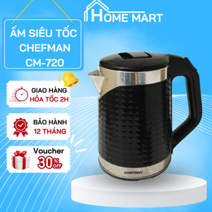 Ấm siêu tốc Chefman CM-720 - 1500W, 2L