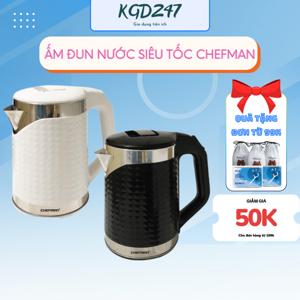 Ấm siêu tốc Chefman CM-720 - 1500W, 2L