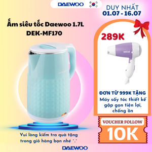 Ấm siêu tốc Daewoo DEK-MF170, 2L