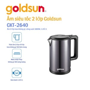 Ấm siêu tốc Goldsun 2 lớp GKT2640