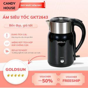 Ấm siêu tốc Goldsun GKT2643, 1.8L