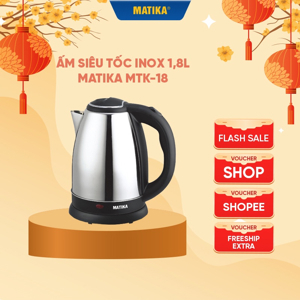 Ấm siêu tốc Matika MTK-18 - 1.8L, 1500W