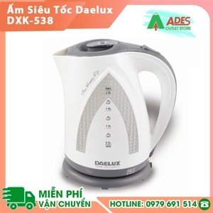 Bình - Ấm đun nước siêu tốc Daelux DXK538 (DXK-538) - 2.0 lít, 1850W