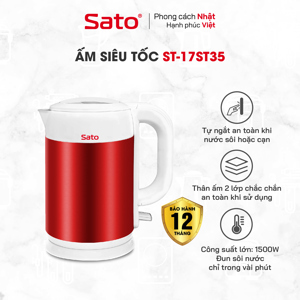 Ấm siêu tốc Sato 17ST35 1.8L