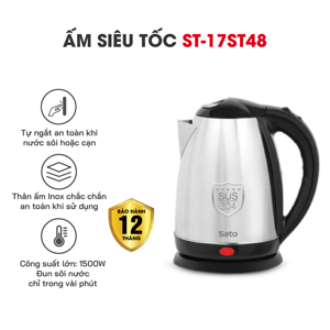 Ấm siêu tốc Sato 17ST48 1.8L