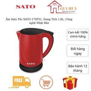 Ấm siêu tốc Sato 17ST51 1.8L