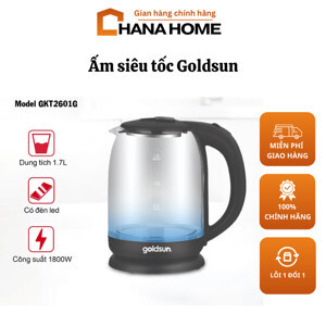 Ấm siêu tốc thủy tinh Goldsun GKT2601G