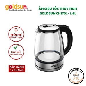 Ấm siêu tốc thủy tinh Goldsun CH2701