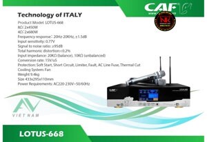 Amply - Amplifier CAF Lotus 668